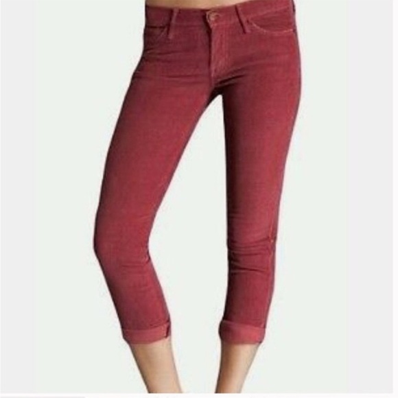 MOTHER The Rascal Cuff Corduroy in Little Bit Country Corduroy Sz 25 - Picture 2 of 11